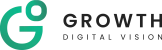 Logo GDV Growth Digital Vision representando estratégia digital, performance e inteligência artificial